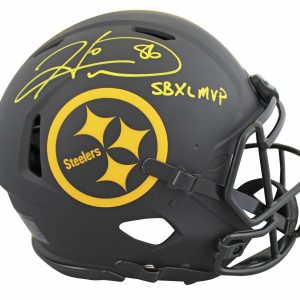 Steelers Hines Ward "SB XL MVP" Signed Eclipse F/S Speed Proline Helmet BAS Wit