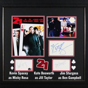 21 (3) Spacey, Sturgess & Bosworth Authentic Signed Framed Display BAS #AD64017