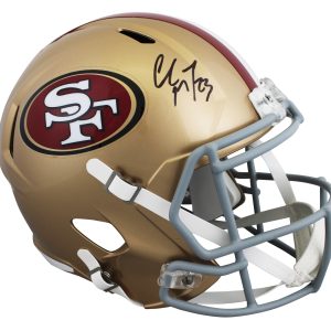 49ers Christian McCaffrey Authentic Signed Full Size Speed Rep Helmet Fanatics