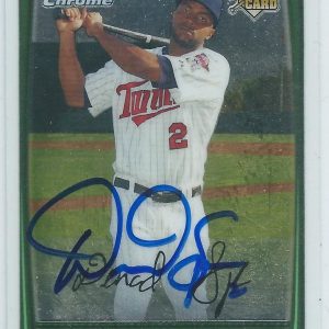 Minnesota Twins *DENARD SPAN* Signed Bowman Chrome RC Card w/ Top Loader