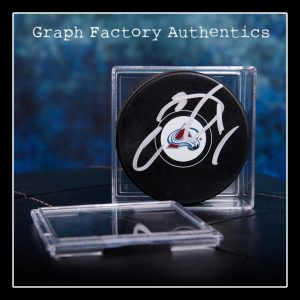 **GFA Colorado Avalanche *SEMYON VARLAMOV* Signed NHL Logo Puck MH1 COA**
