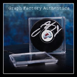 **GFA Colorado Avalanche *SEMYON VARLAMOV* Signed NHL Logo Puck MH3 COA**