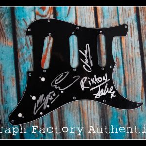 **GFA English Pop Group *RIXTON* Signed Electric Pickguard R3 COA**