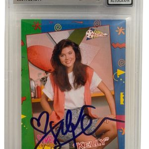 Tiffani Thiessen Signed Saved by the Bell 1992 Pacific Trading Card Beckett 10