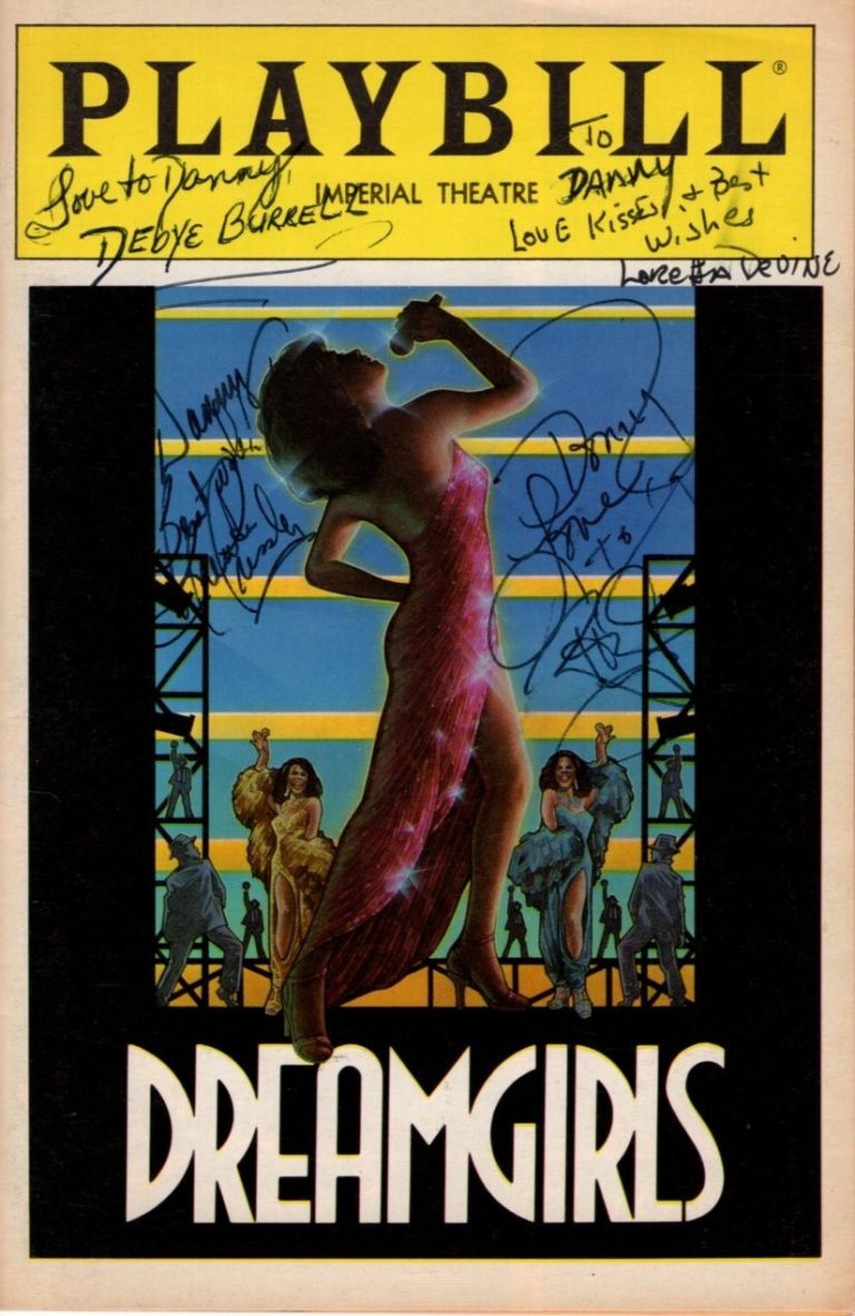 DREAMGIRLS Autographed Signed Cast Playbill - To Danny