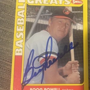 1991 Swell Baseball Card #74 Boog Powell signed autographed Baltimore Orioles