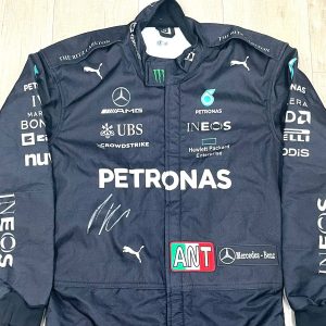Kimi Antonelli Hand Signed Replica F1 Mercedes Suit F1 Beckett BAS
