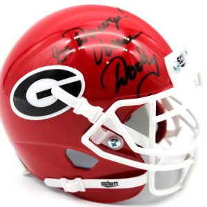 Vince Dooley Georgia Bulldogs Signed Mini Football Helmet w/Beckett COA Z02372