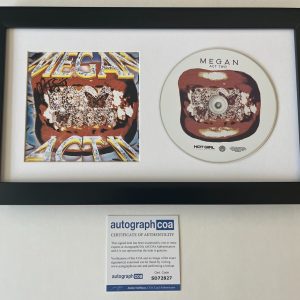 MEGAN THEE STALLION SIGNED ACT 2 FRAMED & MATTED CD & AUTOGRAPH COA ACOA