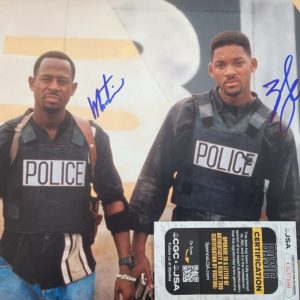 Will Smith + Martin Lawrence Dual Signed 11x14 Photo w JSA COA #CG37160 Bad Boys