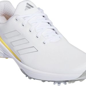 Size 12 Adidas Men’s ZG23 Golf Shoes White Silver Metallic Spark IF0329 NEW