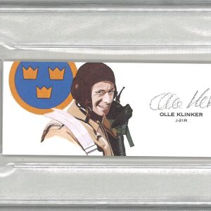 OLLE KLINKER SIGNED CUT SIGNATURE PSA DNA (D) SWEDEN TEST PILOT
