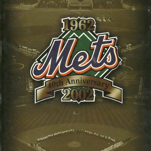 NEW YORK METS MLB BASEBALL 2002 MEDIA GUIDE VINTAGE GREAT COLOR AUTHENTIC
