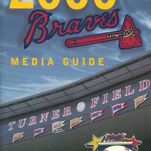 ATLANTA BRAVES MLB BASEBALL 2000 MEDIA GUIDE VINTAGE GREAT COLOR AUTHENTIC