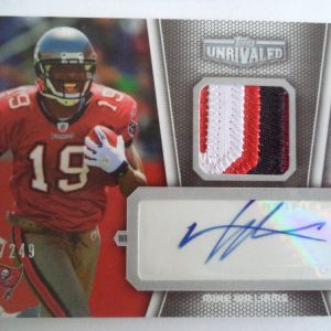 MIKE WILLIAMS 2010 TOPPS UNRIVALED 4 COLOR PATCH AUTO SIGNATURE /249