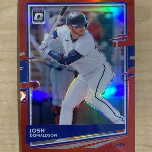 2020 DONRUSS OPTIC BASEBALL JOSH DONALDSON RED PRIZM REFRACTOR TWINS 4/60