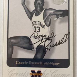 Cazzie Russell Signed Trading Card Autographed