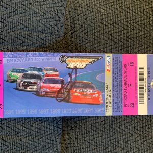 2003 Brickyard 400 Winner Kevin Harvick Signed Ticket Stub NASCAR Indianapolis