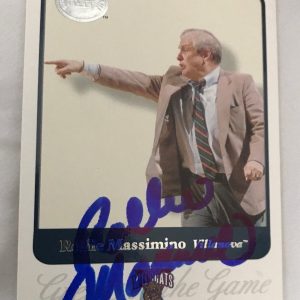 Rollie Massimino Signed Basketball Trading Card Autographed Greats Of The Game