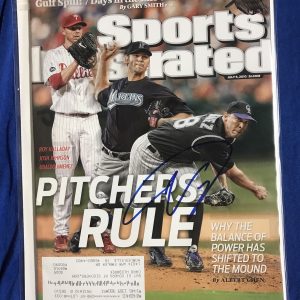 Ubaldo Jiminez Signed Sports Illustrated Magazine Autographed