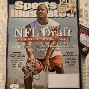 Vince Young Signed Sports Illustrated Magazine Autograph JSA Authentication COA