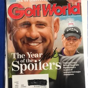 Stewart Cink Autographed Magazine Signed PGA Golf Autographed