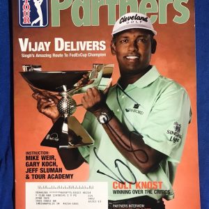 Vijay Singh Autographed Magazine Signed PGA Golf Autographed