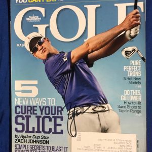 Zach Johnson Autographed Magazine Signed PGA Golf Autographed