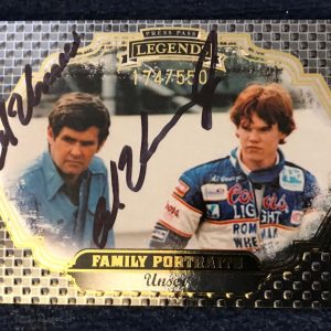 Signed Trading Card Indy 500 Car Indianapolis Al Unser & Little Jr Autographed