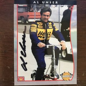 Signed Trading Card Indy 500 Car Indianapolis Al Unser Autographed