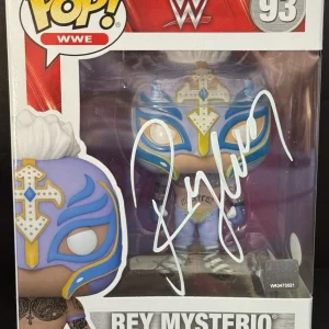 Rey Mysterio Signed Autographed Funko Pop Figure WWE 619 Superstar JSA Coa