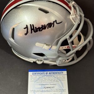Treveyon Henderson Signed Autographed Ohio State Buckeyes Mini Helmet PSA/DNA