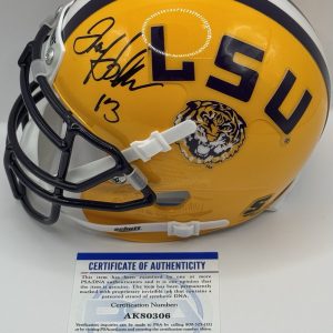 Tommy Hodson Signed Autographed LSU Tigers Mini Helmet PSA/DNA COA