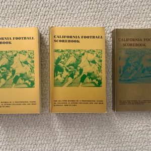 CALIFORNIA FOOTBALL SCOREBOOKS   LOT OF 3 FROM 1991+2002       AMAZING CONDITION