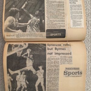 SYRACUSE BASKETBALL VINTAGE SCRAPBOOK FROM BEGINNING OF JIM BOEHEIM ERA