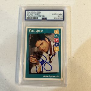 JOHN STAMOS SIGNED AUTOGRAPH FULL HOUSE TRADING CARD PSA COA SLABBED AUTO