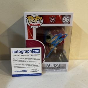 ASUKA WWE SIGNED AUTOGRAPH FUNKO POP FIGURE ACOA WRESTLING STAR