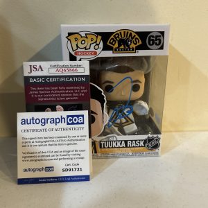 TUUKKA RASK SIGNED AUTOGRAPH FUNKO POP JSA COA BOSTON BRUINS ACOA