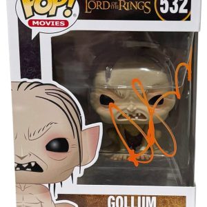 Andy Serkis The Lord of the Rings Signed Autograph Gollum Funko Pop Beckett COA