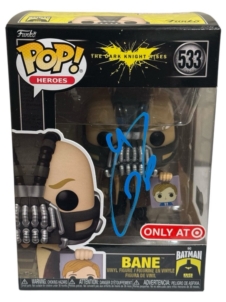 Tom Hardy Signed Bane Funko Pop The Dark Knight Rises Autograph Batman ...