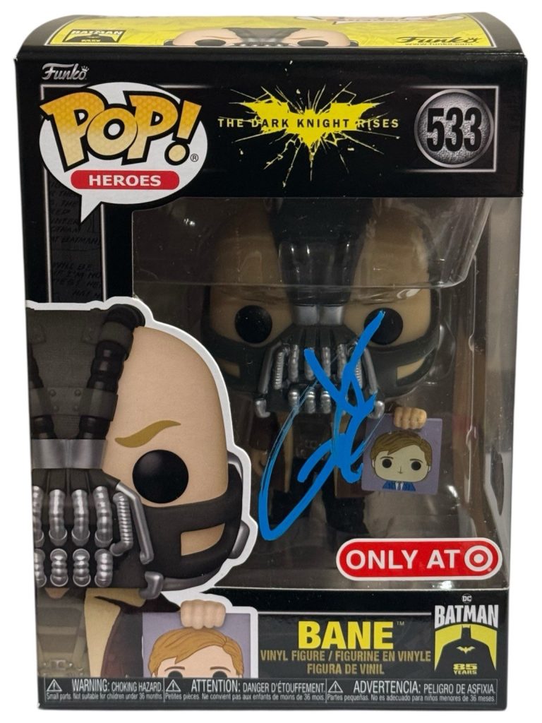 Tom Hardy Signed Bane Funko Pop The Dark Knight Rises Autograph Batman ...
