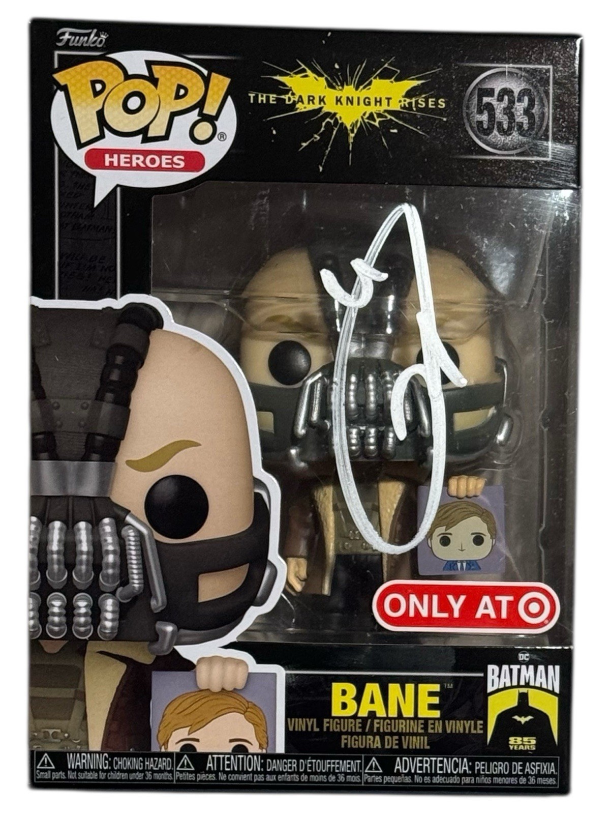 Tom Hardy Signed Bane Funko Pop The Dark Knight Rises Autograph Batman ...