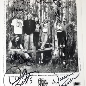 Allman Brothers REAL SIGNED 1994 Promo Photo JSA LOA Autographed Gregg Woody +5