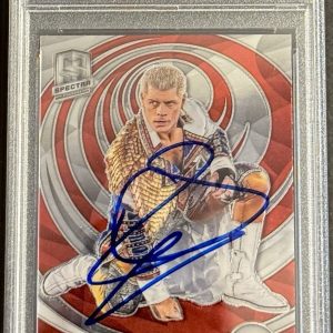Cody Rhodes Signed 2023 WWE Chronicles Spectra Card PSA/DNA Slabbed American