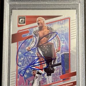 Cody Rhodes Signed Auto 2022 WWE Chronicles Optic Card PSA/DNA Slabbed American