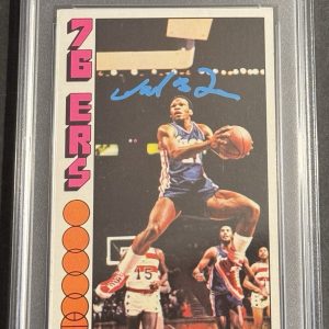 Lloyd World B. Free Signed Auto 1969 Topps Rookie Card Sixers PSA/DNA Slabbed