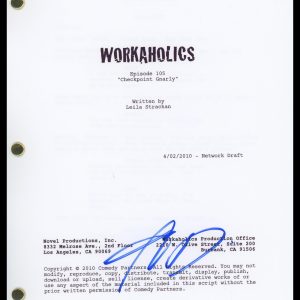 Adam Devine "Workaholics" AUTOGRAPH Signed Full 'Checkpoint Gnarly' Script ACOA