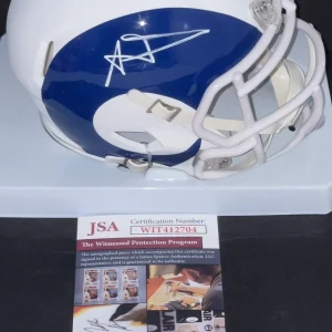 Aaron Donald Signed Autographed Los Angeles Rams AMP Mini Helmet 3x DPY JSA