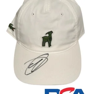 NOVAK DJOKOVIC SIGNED 2025 LACOSTE SPORT X THE GOAT COLLECTION HAT CAP PSA AUTO