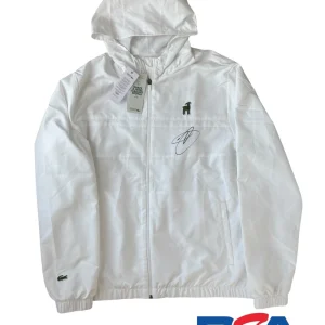 NOVAK DJOKOVIC SIGNED 2025 LACOSTE SPORT X THE GOAT COLLECTION JACKET PSA AUTO
